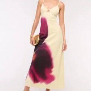 Abercrombie & Fitch - Julia Slip Cutout Maxi Dress - Large Petite